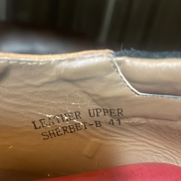 L'Artiste Sherbet Slip On Clog Shoes Leather sz 41 - Picture 4 of 5